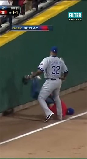 Fan Falls… Ball Returns to Same Spot