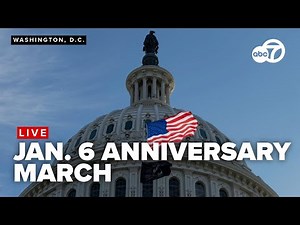 🔴LIVE: Marchers take to DC streets on anniversary of Jan. 6 Capitol riots