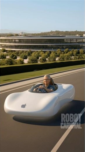 #timcook Test-Drives Apple's First Hover Car Outside Apple Park — The iDrive Prototype Leaks #scifi