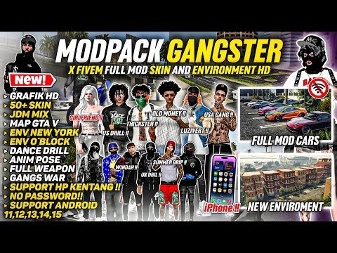 SHARE‼️GTA SA STYLE GANGSTER X FIVEM MIX JDM MEDIUM VERSION FULL MOD‼️UNLOCK 😱 - SUPPORT SEMUA HP !!