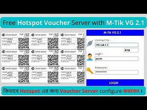 Free Hotspot Voucher Server with M-Tik VG 2.1 ।। কিভাবে Hotspot এর জন্য Voucher Server configure করব