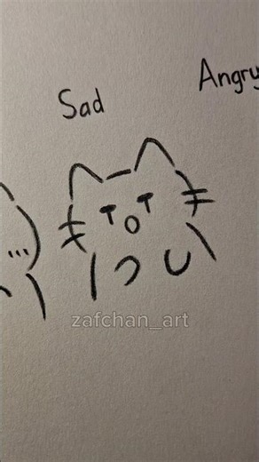 How to draw a cat easy ✨️ #drawing #tutorial #howtodraw #cat #art #shorts