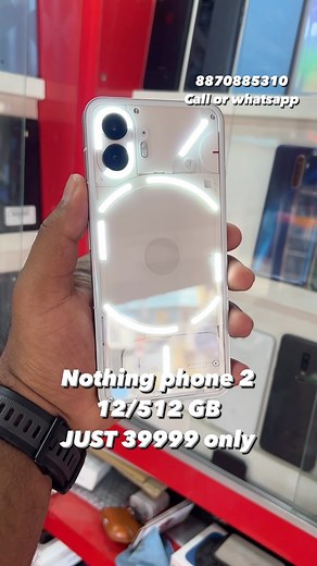 4.5K views · 45 reactions | 8870885310 NOTHING PHONE 2 12/512 GB 5G JUST 39999 ONLY #nothing #nothingphone1 #oneplus6 #oneplus7pro #redmi #vivo #iphonex #iphonography #reelsinstagram #reelsindia #instagram #newyear #coimbatore | Red zone mobiles Coimbatore | Facebook