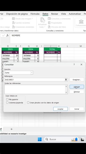 5.6K views · 90 reactions | Consolidar datos #tips #excel #tutorial #exceltips #windows #word #apps #tecnologia | Ideas digitales | Facebook
