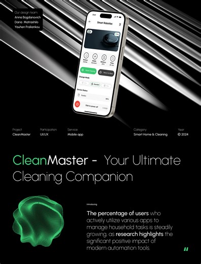 CleanMaster Mobile app - UX/UI Design