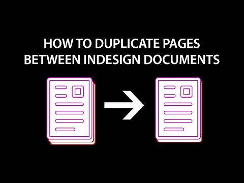 How to Duplicate Pages Between InDesign Documents
