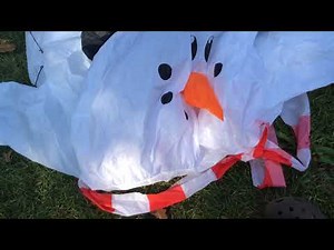 10 ft inflatable snowman inflation and review