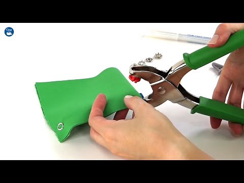 How To Use The Dritz Snap Pliers For 3/8" Open-Ring & 7/16" Pearl Snaps