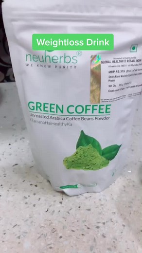 Detox Drink with Neuherbs Green Coffee Powder