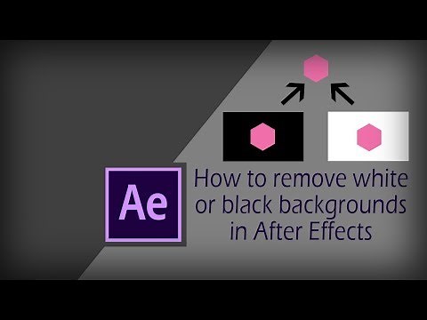 How to remove a white or black background in after effects | After Effects Tutorial