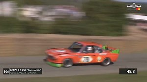The #BMW 3.0 CSL Batmobile in full Jagermeister livery still holds the attention of everyone at #FOS. It can still shift as well! One of the all time great machines from Bavaria. | Goodwood Festival of Speed