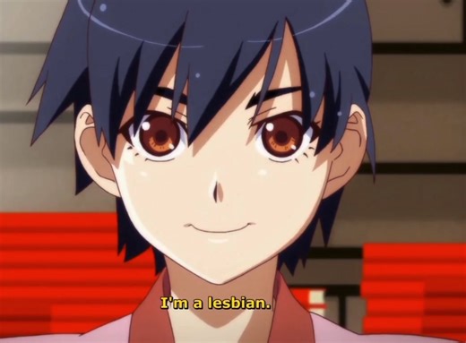 i am a yuri #monogatari#monogatariseries#kanbarusuruga | Monogatari