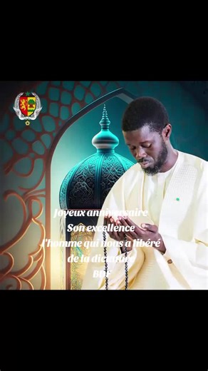 Anniversaire 🎂 du Président Bassirou Diomaye Faye borom🇸🇳
