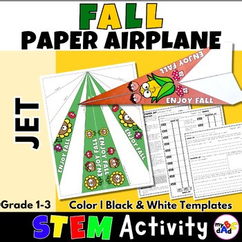 Fall Paper Airplane STEM Activity JET Challenge | 1st-3rd Grade