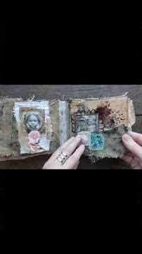 "Illusion " Mixed media art journal #mixedmediajournal #grungyjournals #mixedmediaart