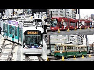 広島電鉄 広島駅新ターミナル発着＆駅前大橋線走行シーン