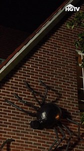 HGTV on Instagram: "Create your own huge scary spiders for your home's exterior using these easy steps. Perfect for this Halloween season!"