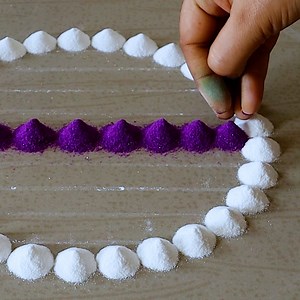 29K views · 1K reactions | Easy And Beautiful Rangoli Designs with Colors | Unique Rangoli Designs | Awesome Rangoli | Facebook