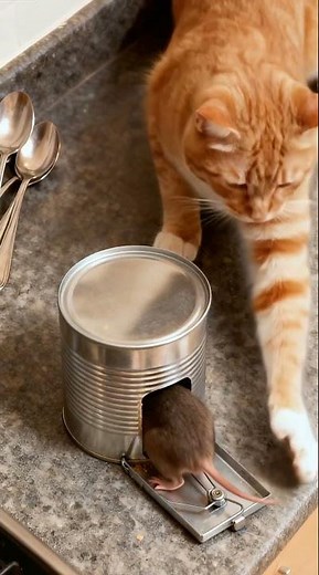 貓貓大王新道具，倒霉鼠鼠又被逮捕了！！ #cat #mouse 🐱🐹🐱🐹 #catlife #mousemurah