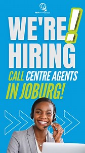6.9K views · 3 comments | WE’RE HIRING CALL CENTRE AGENTS IN JOBURG!...