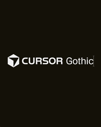 kimera on Instagram: "Cursor Gothic is the new typographic core of the @cursor_ai identity – designed to unify product and brand communication. The typeface includes a custom icon set designed for clarity and consistency across web and product use. It also features a set of ligatures that allow users to recreate the various Cursor logotypes and align text precisely behind them. Based on Cursor Gothic, a monospace version – Cursor Mono – is currently in development for use within the code editor.