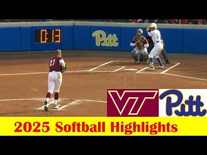 #11 Virginia Tech vs Pittsburgh Softball Game Highlights 4 17 2025