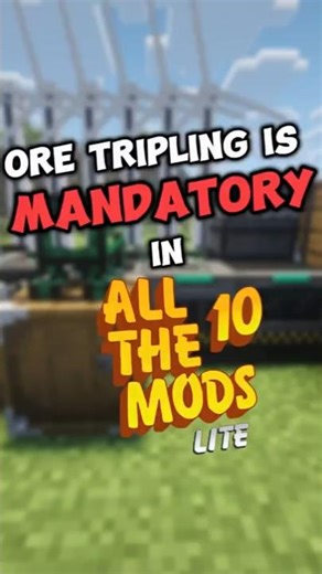 Ore Tripling Is Mandatory in ATM10 Lite (Here’s How) #minecraft #gaming #moddedminecraft