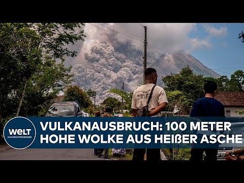 VULKANAUSBRUCH in Indonesien: Vulkan Merapi spuckt heißes Gestein, Gas und Lava