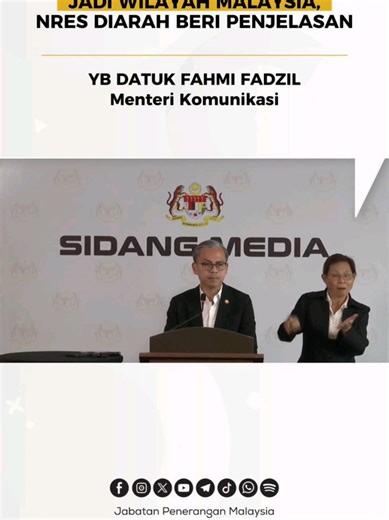 Kapsul JAPENTV | Sidang Media Jurucakap Kerajaan | Isu 3 Kampung Indonesia Jadi Wilayah Malaysia Inti Pati Sidang Media Menteri Komunikasi, YB Datuk Fahmi Fadzil, 23 Januari 2026, Jumaat, Isu 3 Kampung Indonesia Jadi Wilayah Malaysia, NRES Diarah Beri Penjelasan. #RancakkanMADANI #MADANIBekerja #TaatSetia #JabatanPenerangan @Fahmi Fadzil