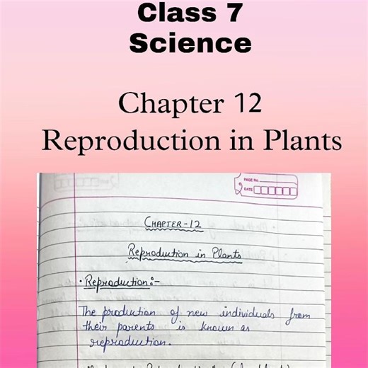 Class 7 Science Chapter 12 Reproduction in Plants Notes