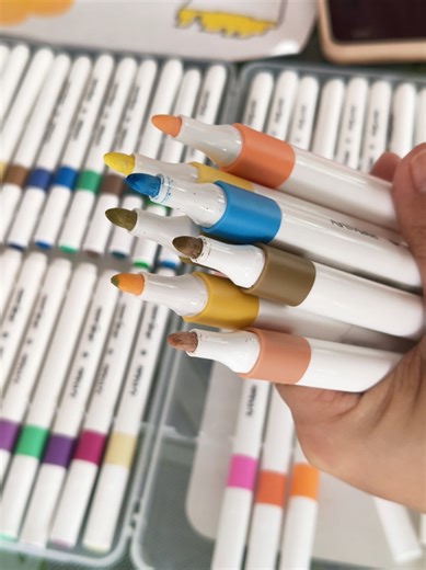 Hộp màu Acrylic Marker 48 màu siêu xịn #acrylicmarker #classmate #rewiew