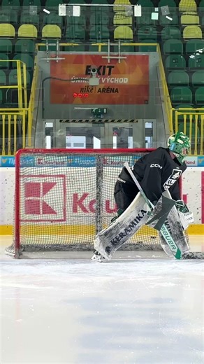 Goalie Practice: 2 Shot Warm-Up Drill Goalie goes post to post. Push to middle. Shot to far pad (on the ice), recovers to post. Push to middle, shot to far glove/blocker. Similar focus as yesterday: tracking down on pucks and moving my shoulders into the shots, instead of stabbing with my arms. #lacouveegoaltending #trainlikeapro #goaliepractice #GoalieDevelopment #goaliedrills