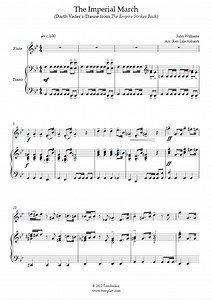 Star Wars - Imperial March (John Williams) - Flute Sheet Music