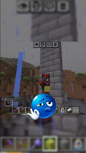 One Hit Challenge – Elder Guardian vs Me 💥 #shorts #minecraft # challenge