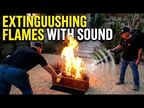 How they Use Sound Waves to Put Out Fires