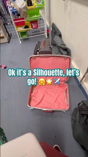 Red Silhouette by Samsonite hard shell suitcase!