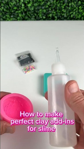 How to make perfect clay add-ins for slime. #slimes #slimevideo #slime