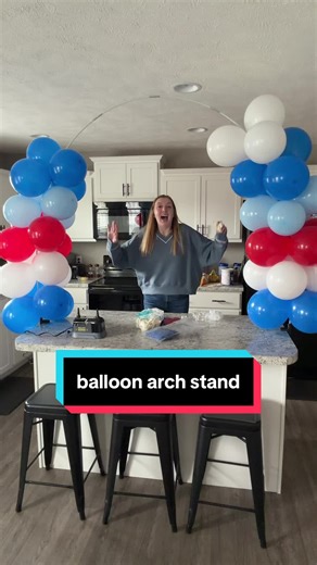 This is the balloon arch stand of my dreamsssss - it is so easy to assemble & the clamps make it so nice and stable! #balloons #balloonarchdecor #balloonarch #balloonarchstand