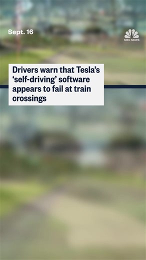 NBC News spoke with multiple Tesla owners who say when they had full self-driving engaged, their vehicles failed to stop upon approaching railroad crossings. | NBC News