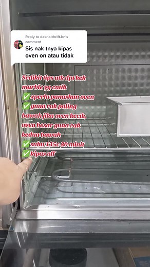 Tips Membakar Kek Marble Dengan Oven