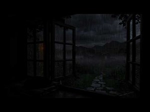 Continuous Rain and Thunder Outside the Window | Relaxing Sounds for Better Sleep