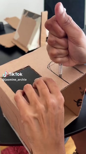 Transforming Cardboard into Mini House Art