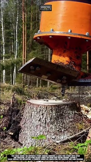 Worktool stump grinder Dipperfox removing tree roots fast and clean