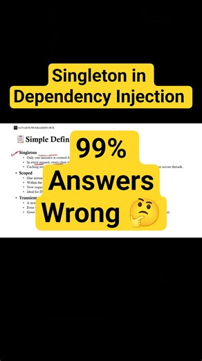 Singleton in Dependency Injection (ASP.NET Core) Explained in 30 Seconds