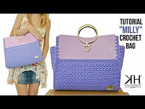 TUTORIAL BORSA UNCINETTO "MILLY" - PUNTO SUZETTE CROCHET ● Katy Handmade