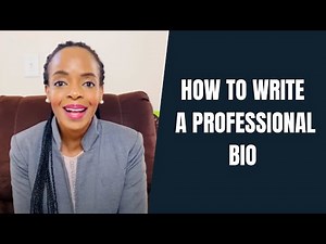 How to Write a Professional Bio | Best Professional Bio Example