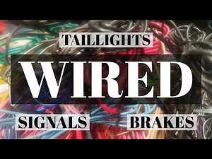 WIRING BRAKE, TAIL LIGHTS AND TURN SIGNALS FROM SCRATCH PART 2
