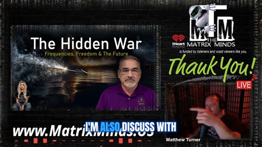 At the very start of the show, Matthew from The Matrix Minds lays out exactly what he wants to explore with Jesse: frequency warfare, mind manipulation, and the timing of recent violent events dominating the news cycle. Matthew asks a critical question... Are these events unfolding the way they are simply random, or are narratives being shaped and amplified through covert technologies designed to influence perception, emotion, and behavior? This conversation doesn’t jump to conclusions. It asks 