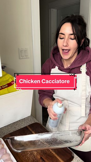 10/10 budget friendly meal! Simple Chicken cacciatore in the oven! Would be great with my garlic knot recipe here @Alex 🍕🥗☕️😎 Using chicken drumsticks and mushrooms this casserole is so easy to make with affordable ingredients that are flexible enough to use what you have. The best easy chicken cacciatore and i served mine over rice. Kid friendly meals that adults like too! #chickencacciatore #easychickenrecipes #chickendrumsticks