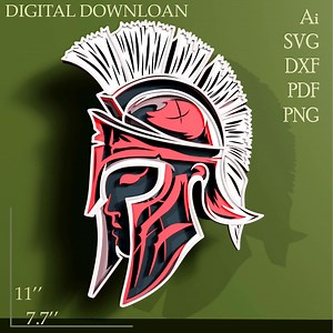 Multilayer Spartan Helmet SVG/ Warrior 3d/laser Cut, Glowforge, CNC/ Plywood Cutting File - Etsy Canada